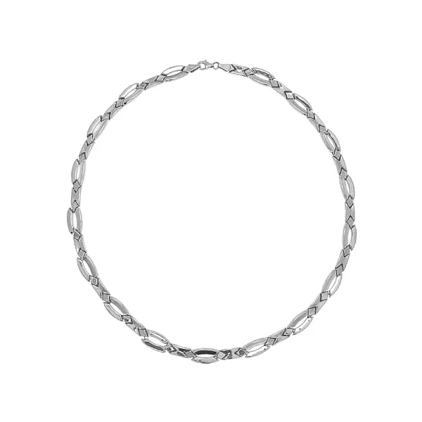 Женское ожерелье из белого золота