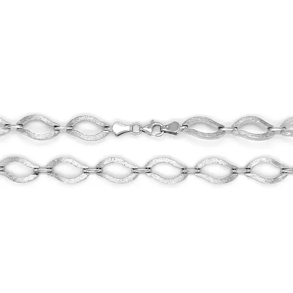 Женское ожерелье из белого золота