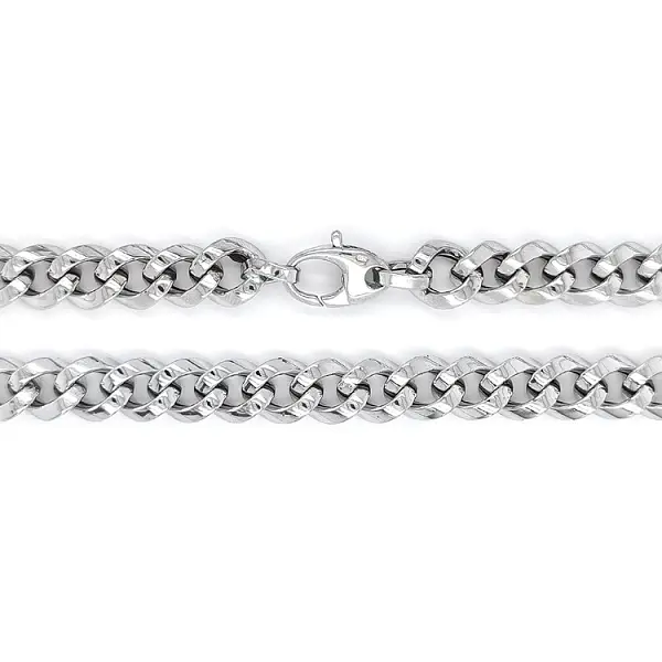 Женская цепочка из белого золота