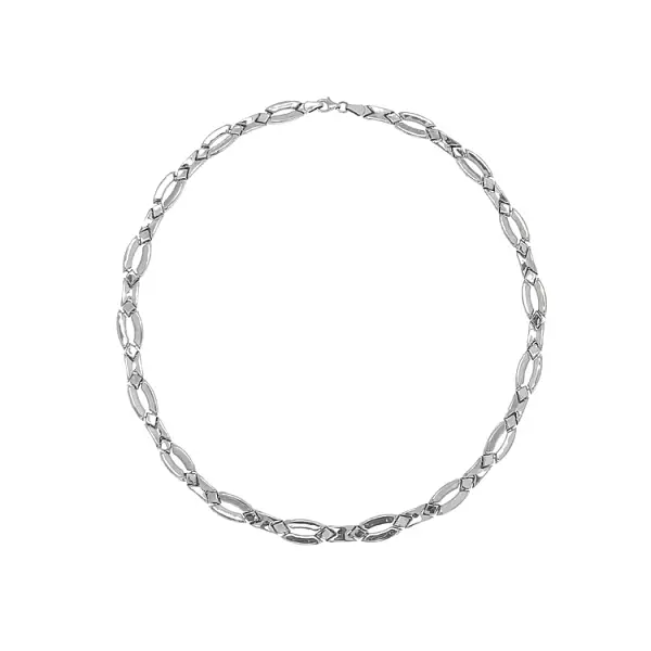 Женское ожерелье из белого золота