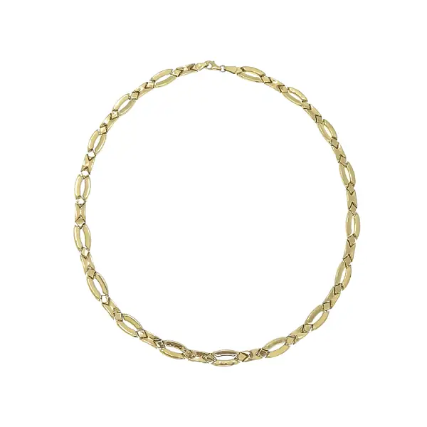 Золотое женское ожерелье