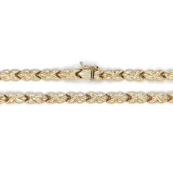 Золотое женское ожерелье