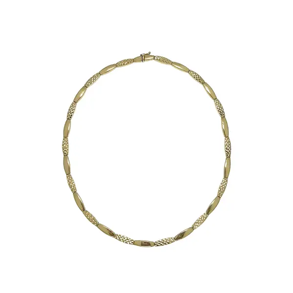 Золотое женское ожерелье