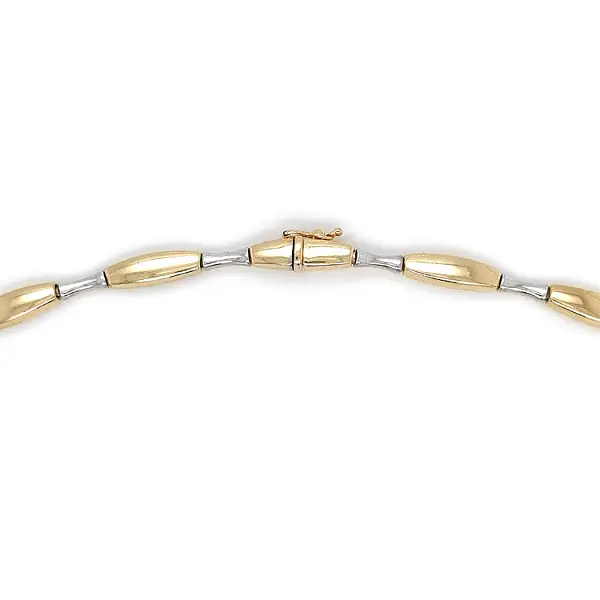 Женское ожерелье из комбинированного золота