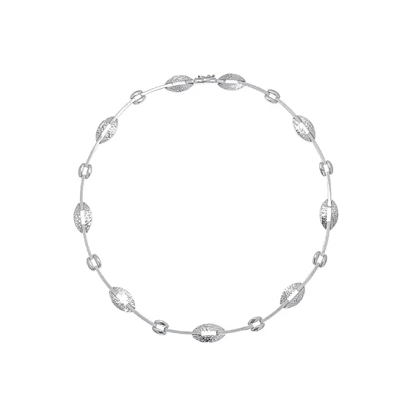 Женское ожерелье из белого золота