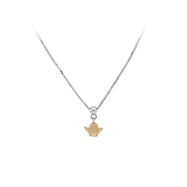 Ожерелье Ангел из комбинированного золота