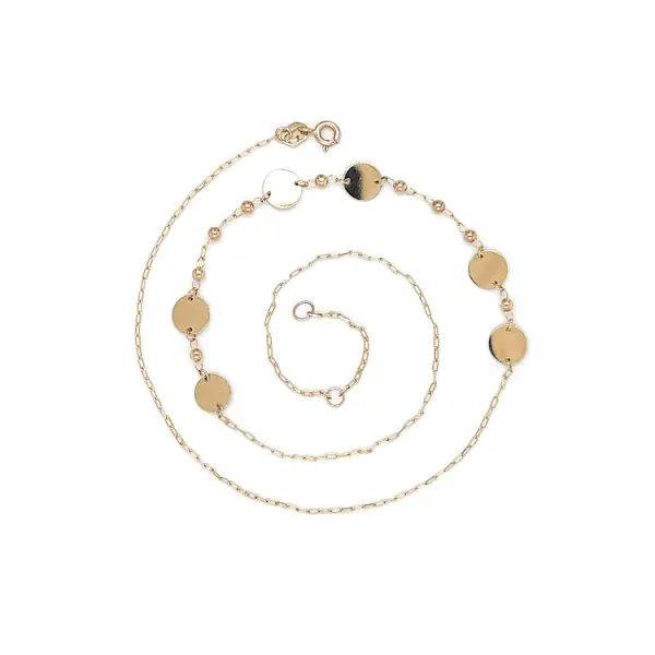 Золотое женское ожерелье