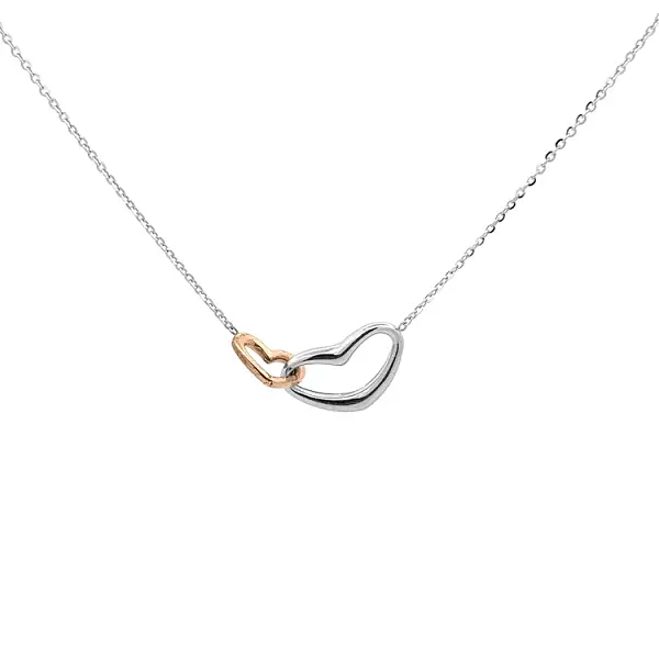 Золотое ожерелье 'Связанные сердца