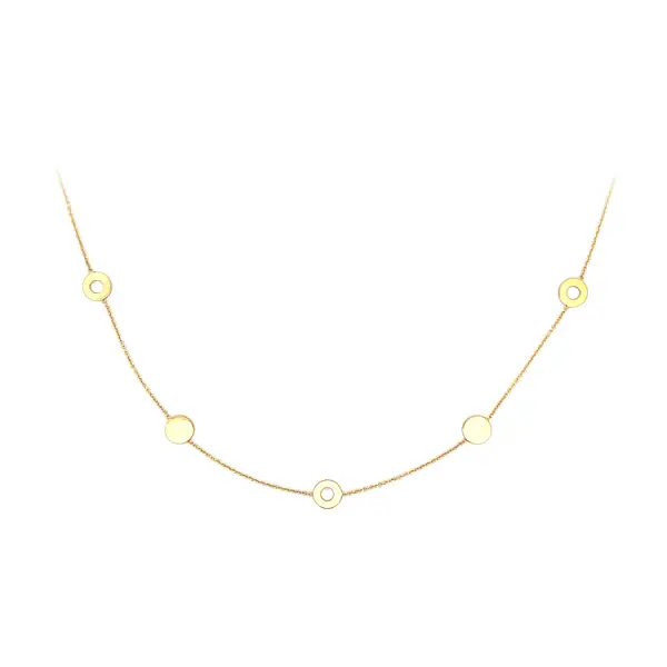 Золотое женское ожерелье