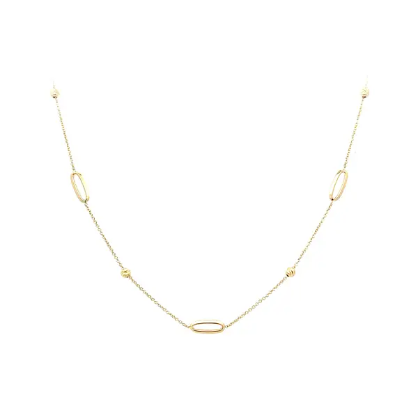 Золотое женское ожерелье