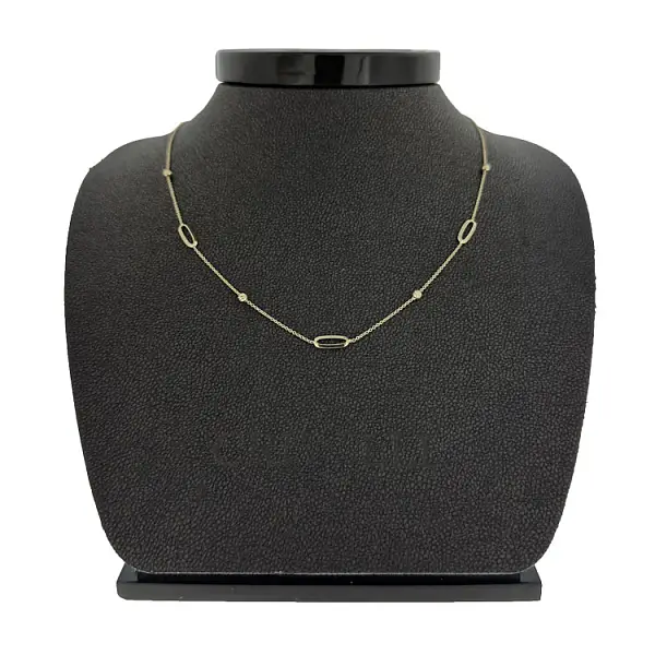 Золотое женское ожерелье