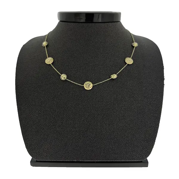 Золотое женское ожерелье