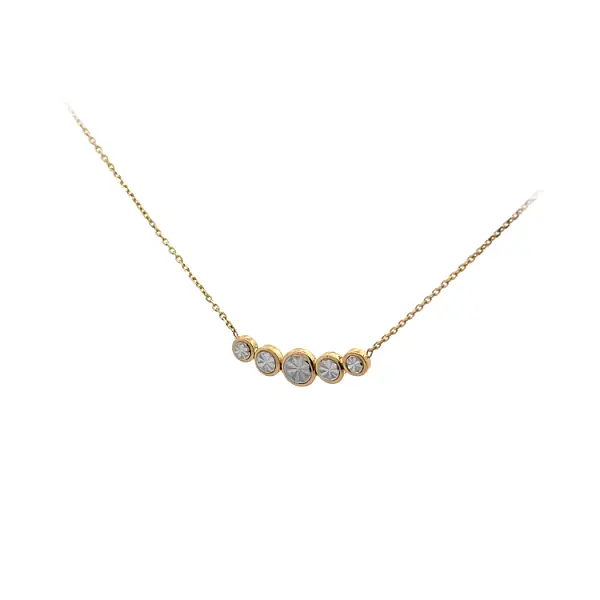 Ожерелье из комбинированного золота