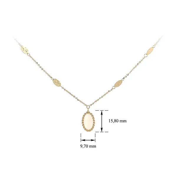 Золотое ожерелье с жемчужиной