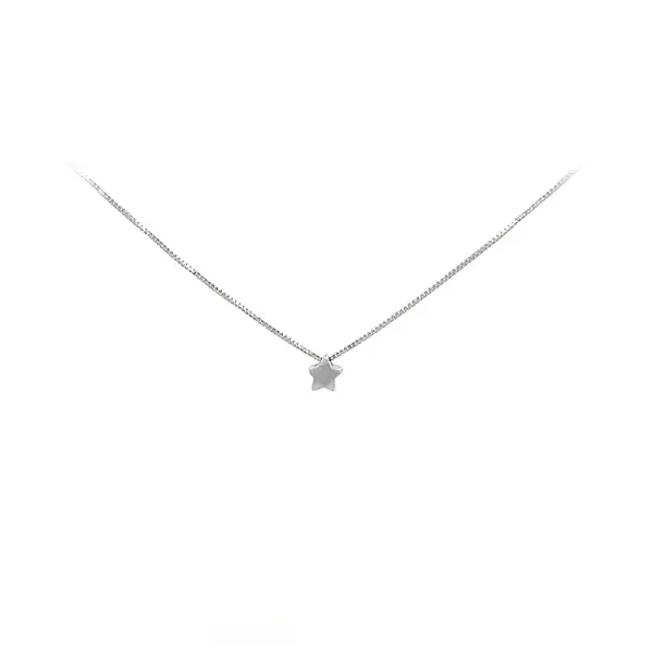 Ожерелье 'Звезда' из белого золота