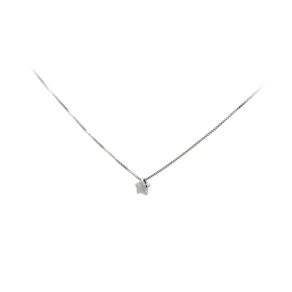 Ожерелье 'Звезда' из белого золота