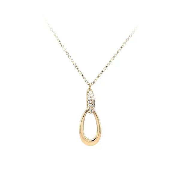 Золотое колье с цирконами