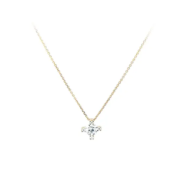 Золотое колье с цирконами