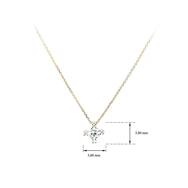 Золотое колье с цирконами