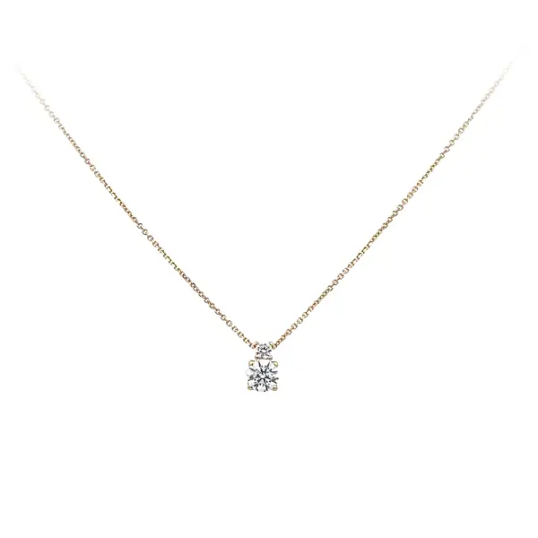 Золотое колье с цирконами