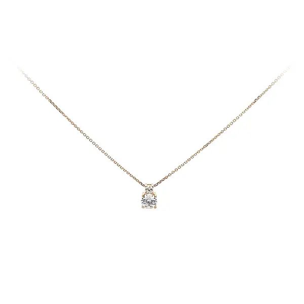 Золотое колье с цирконами