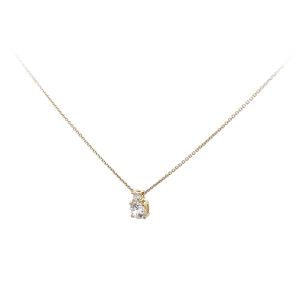 Золотое колье с цирконами