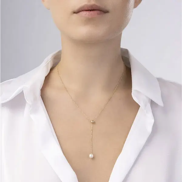 Золотое ожерелье с жемчужиной