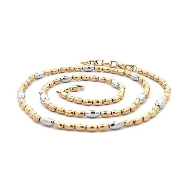 Ожерелье из комбинированного золота