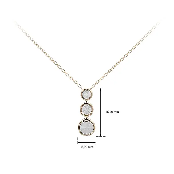 Ожерелье из комбинированного золота