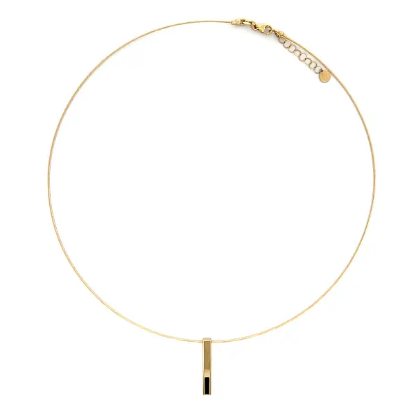 Золотое ожерелье с эмалью