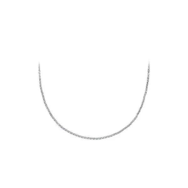 Цепочка Rolo из белого золота