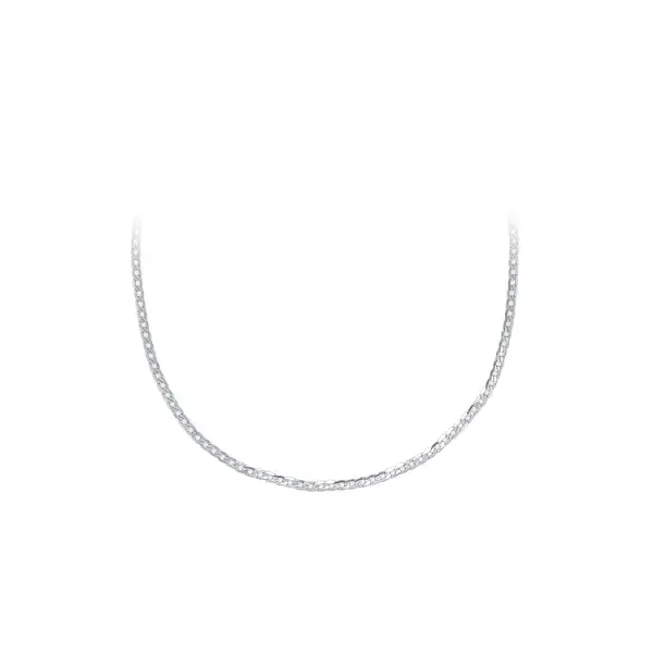 Цепь 'Броня' из белого золота