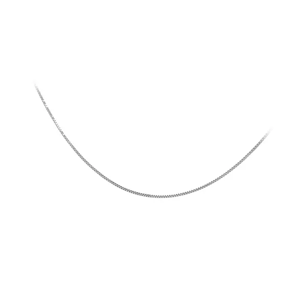 Цепочка с кубом из белого золота - Куб