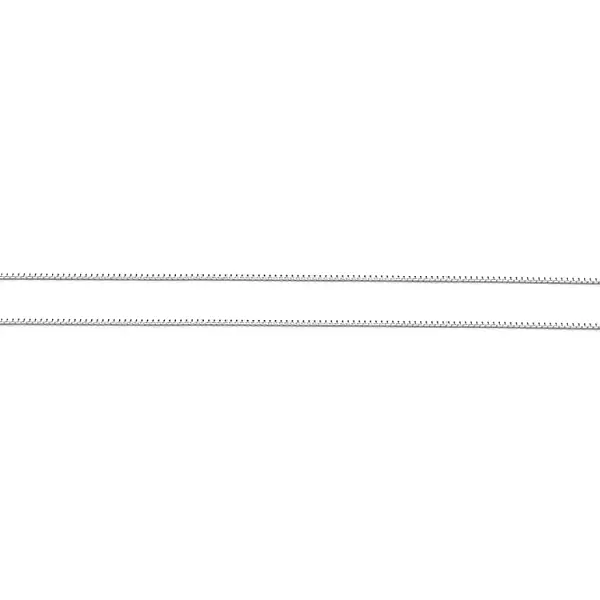 Цепочка с кубом из белого золота - Куб