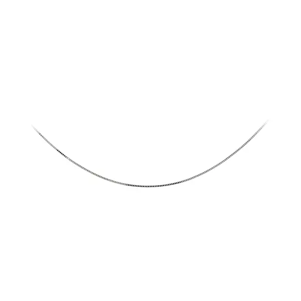 Цепочка с кубом из белого золота - Куб