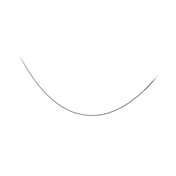 Цепочка с кубом из белого золота - Куб