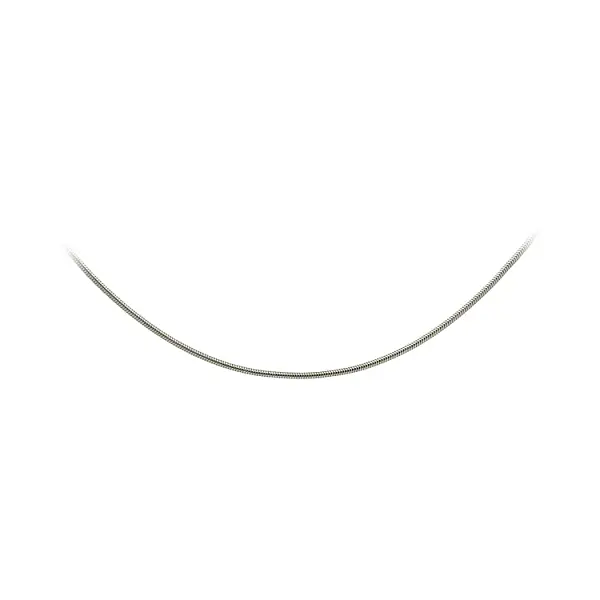 Змеиная цепь из белого золота