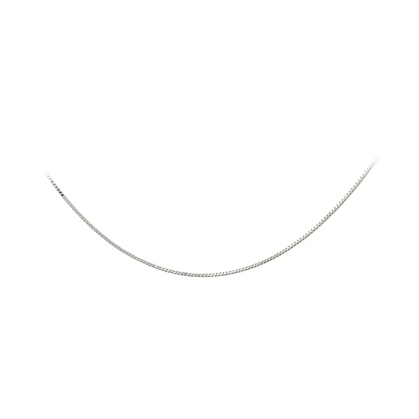 Цепочка с кубом из белого золота - Куб