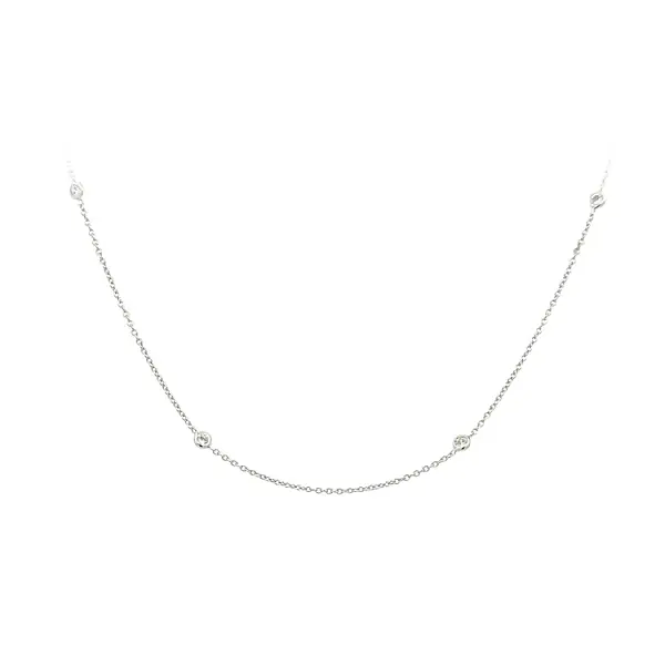 Золотое колье с цирконами