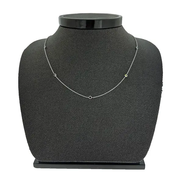 Золотая цепочка с цветными камнями