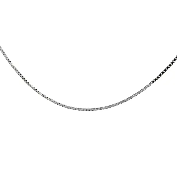 Куб на цепочке - Куб из белого золота