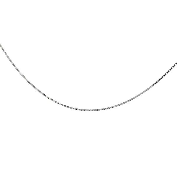 Куб на цепочке - Куб из белого золота