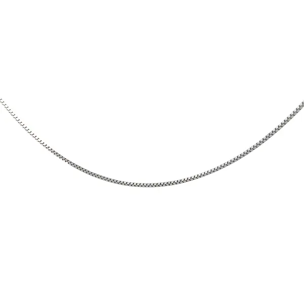 Куб на цепочке - Куб из белого золота