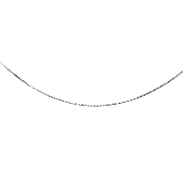 Куб на цепочке - Куб из белого золота