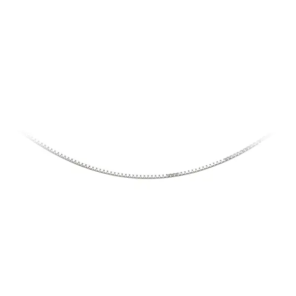 Куб на цепочке - Куб из белого золота