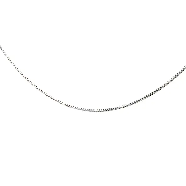 Куб на цепочке - Куб из белого золота