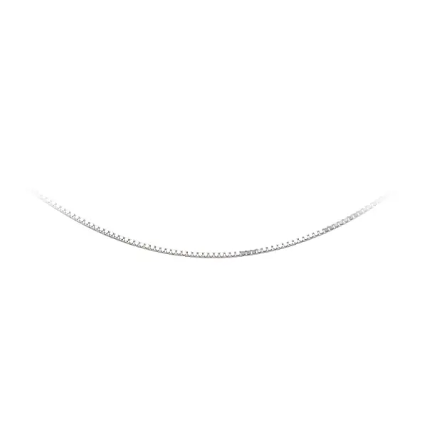 Куб на цепочке - Куб из белого золота