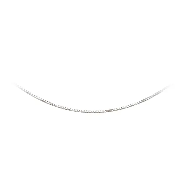 Куб на цепочке - Куб из белого золота