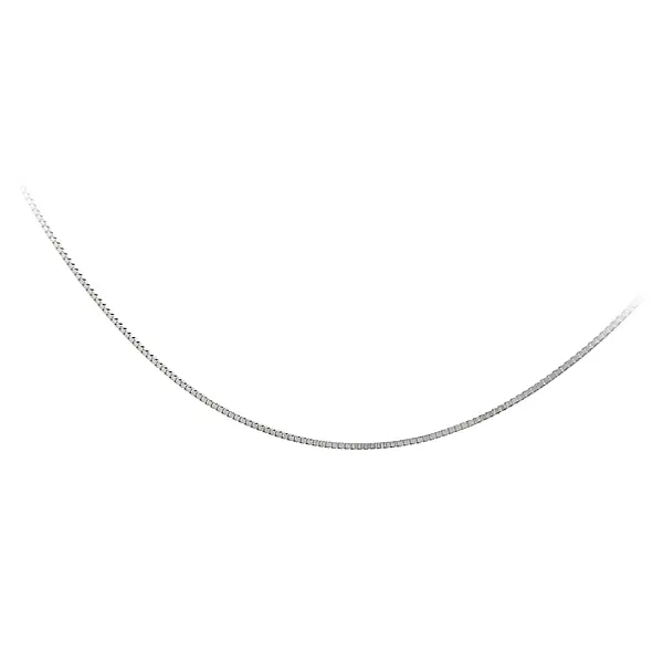 Куб на цепочке - Куб из белого золота