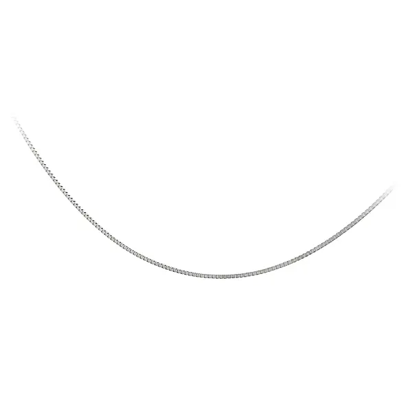 Куб на цепочке - Куб из белого золота